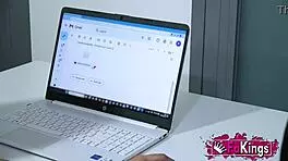 Desperate Dude Begs to Fuck Hot Brunette Valen Pink