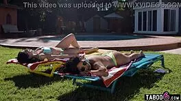 Oops, not your stepmom but her hot friend joins the fun