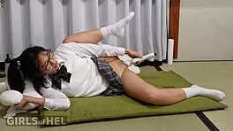 Good Asian Cutie Cums Hard Playing Solo