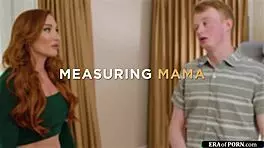 Busty Redhead Milf Deepthroats Massive Cock with Shaved Pussy Dripping Wet