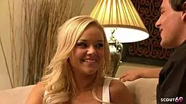 Blonde Alexis Monroe Cheats with Neighbor for Deepthroat Doggystyle Cumshot