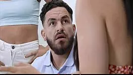 Destiny Cruz Mina Moon Caught Petite Gangbang