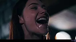 parasited octokuro's huge tits cosplay teen scissored by horny lesbian gamer