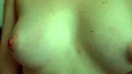 petite student moans with puffy pink nipples on perfect small natural tits homemade play