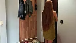 what if dropping towel for delivery guy leads to bent over doggystyle cumshot?