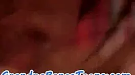 Young beauty's hairy pussy grinds on elderly man's throbbing cock eagerly