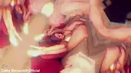 young bimbo with big tits teases driver on balcony deepthroating before doggystyle ride