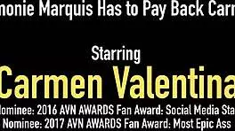 i crave carmen valentina's interracial milf tongue on my blonde tits.