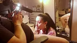 bts stunner black lynn deepthroats and swallows huge load!