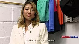 Rich Asian brat Mina Luxx stripped and dominated hard