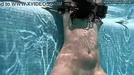 Jessica Lincoln's Pink Bikini Tease Turns into Poolside Tit and Ass Play