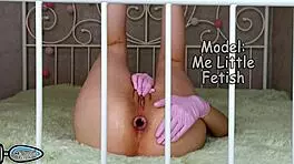 Tight juicy teen ass trains with toys for evening big cock anal stretch