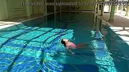 Jessica Lincoln's Pink Bikini Tease Turns into Poolside Tit and Ass Play