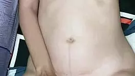 asian teen squirms in ecstasy cumming repeatedly her moans ignite wild desire on bedroom vibrator