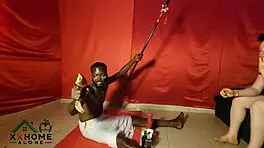 boyfriend fails her so she seeks gods aid, but native doctor bends over her wet white pussy doggystyle