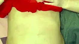 she gives 69 then takes hard pounding cum on big tits