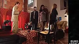 french babes laure sinclair matalana and lisa ann tease with big butts in steamy ebony blonde group play