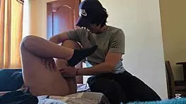 passionate latina neighbor begs for creampie while boyfriend works late