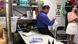 Officer rams deep into perky suspect's pretty mouth nonstop 😈💦