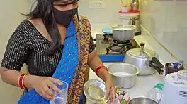 Heart pounding as i ride fan strong in saree cowgirl