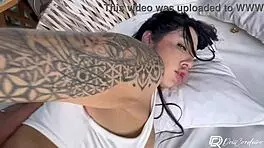 Suggestive Prostitute Gulps Cum After Bareback Pussy Pounding On Camera