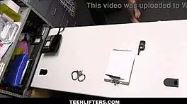 Dani blu tiny teen stripped and searched by officer johnny palms