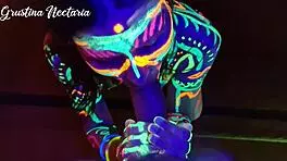 man i fucked that wild slim brunette girl next door under the uv lights she screamed loud