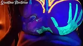 man i fucked that wild slim brunette girl next door under the uv lights she screamed loud