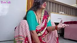 Indian milf takes facial cumshot after rough blowjob