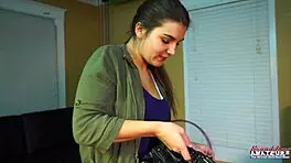 Horny Coed Friends Jennifer and Vicky Hunt Bent-Over Doggystyle Cum Treats on Halloween