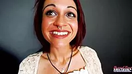 Horny Coeds Keyton and Nica Suck Pussies Cock Then Ride Hard