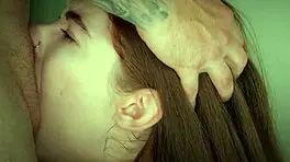 russian wife chokes on sloppy deepthroat for another messy throatpie!