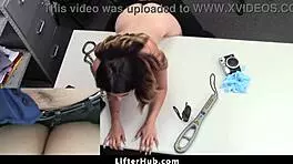 girl reveals stolen lingerie set during tense store confrontation