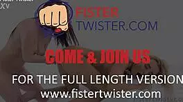 Hot blonde takes intense lesbian fisting session 😉