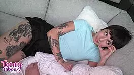 nova flame trembles with ecstasy taking dick in tight asshole