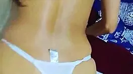 teasing on all fours provokes boyfriend's friend to face climax