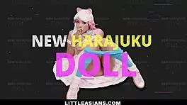 harajuku cosplay asian sami parker bent over fucked by monster cock