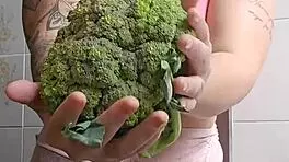 calling neighbor for lunch in shorts splitting my swollen pussy