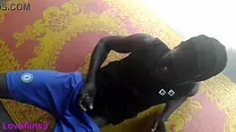 Young babe chokes on huge interracial cock before rough anal pounding