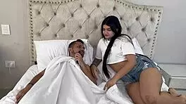 big ass latina mia montiel too horny can't stop fucking friend's huge cock right?