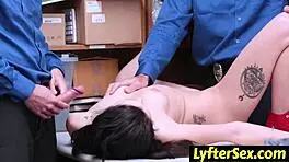 young woman complies avoiding police in tense lyftersex scene