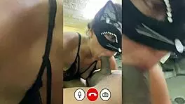 master on video call while i cheat riding cock submissive?