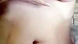 Venezuelan beauty strokes big hairy pussy to climax