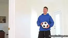 juicy soccer tits get fucked hard right after sweaty training shower