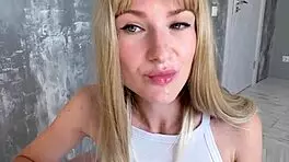 girl slurps cock swallows massive sperm loads