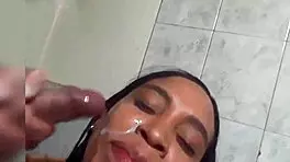 oh man i love watching latina milf deepthroat big cock and swallow sloppy cumshots