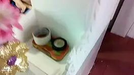 damn while stepmom's nearby i stroke my huge cock dreaming of her fat ass creampie