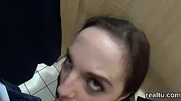 Watch this 😈 luscious Czech babe get teased stripping in hypermarket then hardcore POV nailed!