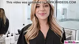 oops, my stepbrother's graduation gift turns into sloppy pov cowgirl ride for aria valencia