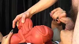 I suck his balls as he fucks that tight 18+ throat